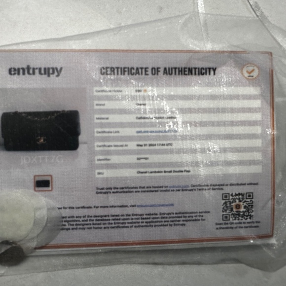 Chanel 1994 Lambskin Small Double Flap in black with 24k gold hardware! - Picture 2 of 14